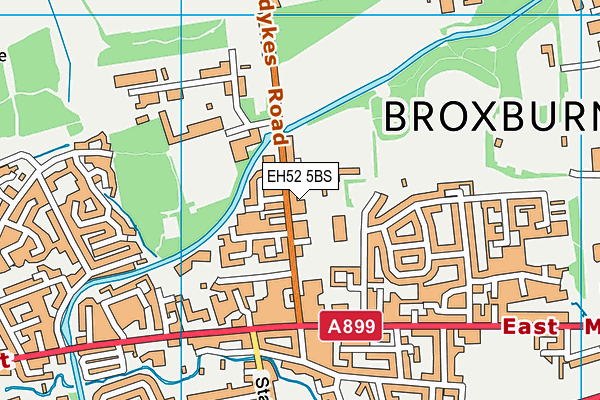 EH52 5BS map - OS VectorMap District (Ordnance Survey) EH52 5BS map - OS VectorMap District (Ordnance Survey)