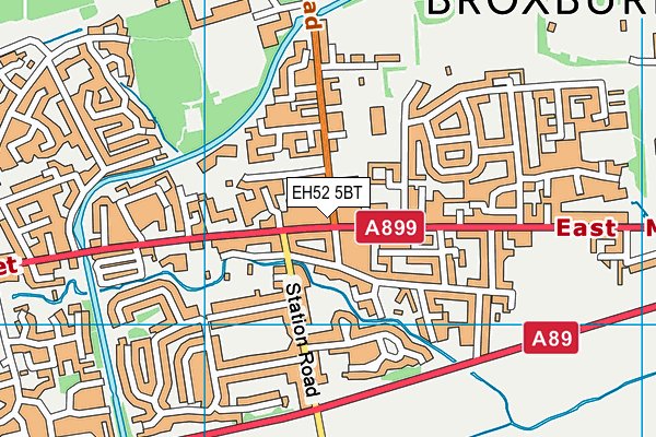EH52 5BT map - OS VectorMap District (Ordnance Survey) EH52 5BT map - OS VectorMap District (Ordnance Survey)