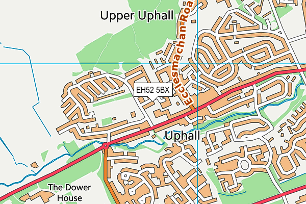 EH52 5BX map - OS VectorMap District (Ordnance Survey) EH52 5BX map - OS VectorMap District (Ordnance Survey)
