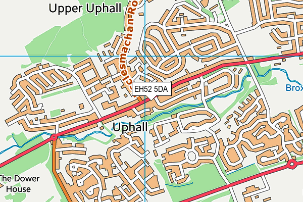 EH52 5DA map - OS VectorMap District (Ordnance Survey) EH52 5DA map - OS VectorMap District (Ordnance Survey)