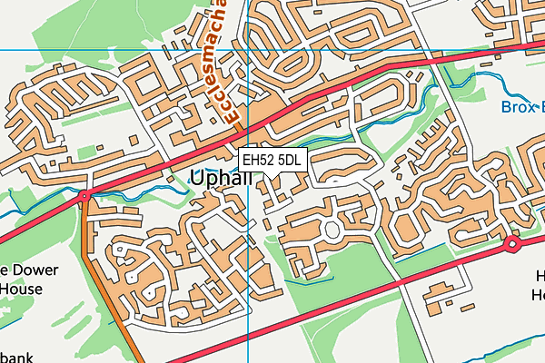 EH52 5DL map - OS VectorMap District (Ordnance Survey) EH52 5DL map - OS VectorMap District (Ordnance Survey)