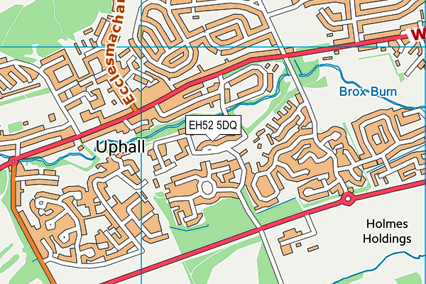 EH52 5DQ map - OS VectorMap District (Ordnance Survey) EH52 5DQ map - OS VectorMap District (Ordnance Survey)