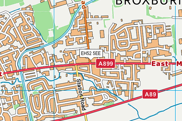EH52 5EE map - OS VectorMap District (Ordnance Survey) EH52 5EE map - OS VectorMap District (Ordnance Survey)