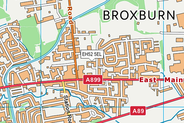EH52 5EL map - OS VectorMap District (Ordnance Survey)