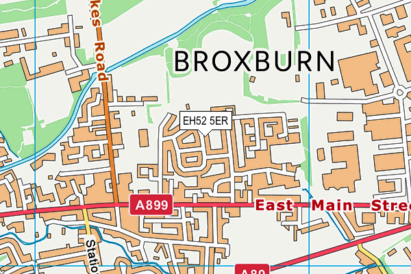 EH52 5ER map - OS VectorMap District (Ordnance Survey) EH52 5ER map - OS VectorMap District (Ordnance Survey)