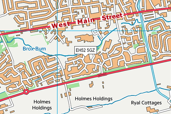EH52 5GZ map - OS VectorMap District (Ordnance Survey) EH52 5GZ map - OS VectorMap District (Ordnance Survey)