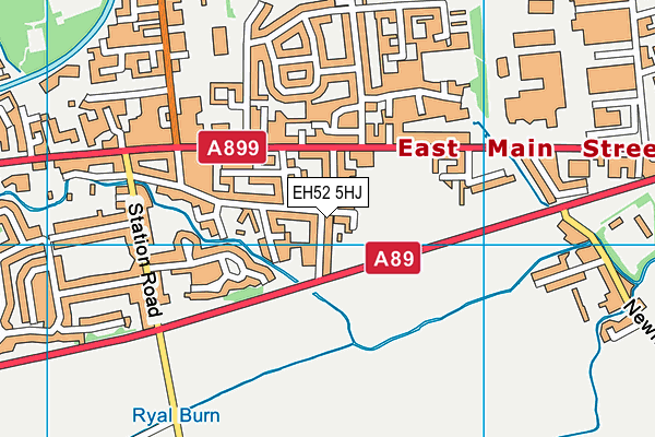 EH52 5HJ map - OS VectorMap District (Ordnance Survey) EH52 5HJ map - OS VectorMap District (Ordnance Survey)