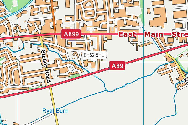 EH52 5HL map - OS VectorMap District (Ordnance Survey) EH52 5HL map - OS VectorMap District (Ordnance Survey)