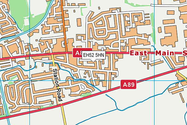 EH52 5HN map - OS VectorMap District (Ordnance Survey) EH52 5HN map - OS VectorMap District (Ordnance Survey)