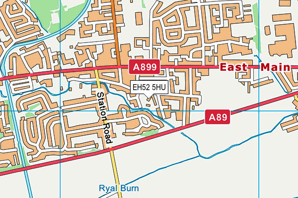 EH52 5HU map - OS VectorMap District (Ordnance Survey)