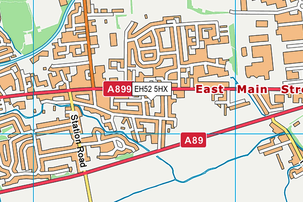 EH52 5HX map - OS VectorMap District (Ordnance Survey) EH52 5HX map - OS VectorMap District (Ordnance Survey)