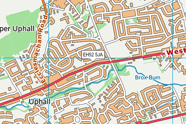 EH52 5JA map - OS VectorMap District (Ordnance Survey) EH52 5JA map - OS VectorMap District (Ordnance Survey)