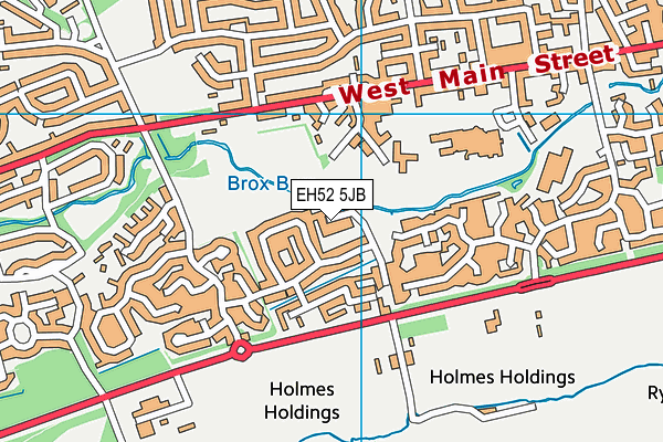 EH52 5JB map - OS VectorMap District (Ordnance Survey) EH52 5JB map - OS VectorMap District (Ordnance Survey)