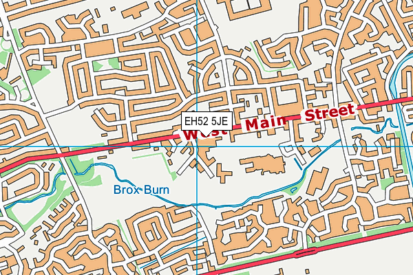 EH52 5JE map - OS VectorMap District (Ordnance Survey) EH52 5JE map - OS VectorMap District (Ordnance Survey)