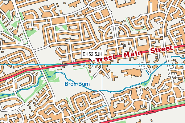 EH52 5JH map - OS VectorMap District (Ordnance Survey) EH52 5JH map - OS VectorMap District (Ordnance Survey)