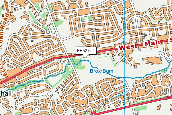 EH52 5JL map - OS VectorMap District (Ordnance Survey) EH52 5JL map - OS VectorMap District (Ordnance Survey)