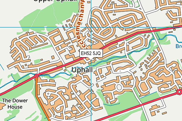 EH52 5JQ map - OS VectorMap District (Ordnance Survey) EH52 5JQ map - OS VectorMap District (Ordnance Survey)