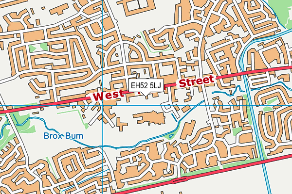 EH52 5LJ map - OS VectorMap District (Ordnance Survey) EH52 5LJ map - OS VectorMap District (Ordnance Survey)