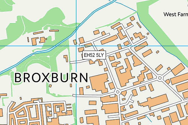 EH52 5LY map - OS VectorMap District (Ordnance Survey)