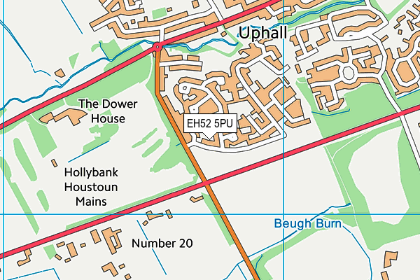 EH52 5PU map - OS VectorMap District (Ordnance Survey) EH52 5PU map - OS VectorMap District (Ordnance Survey)