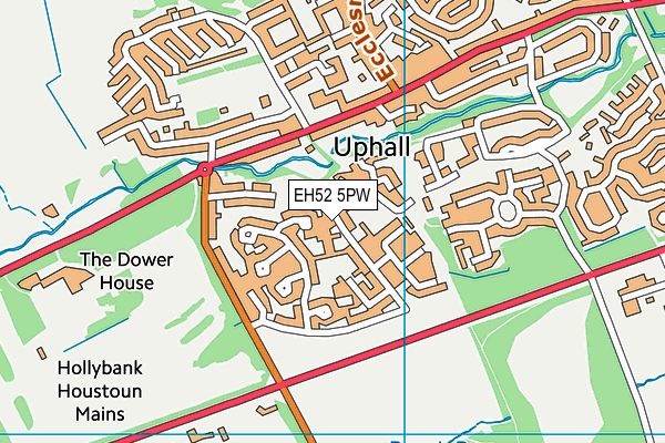 EH52 5PW map - OS VectorMap District (Ordnance Survey) EH52 5PW map - OS VectorMap District (Ordnance Survey)
