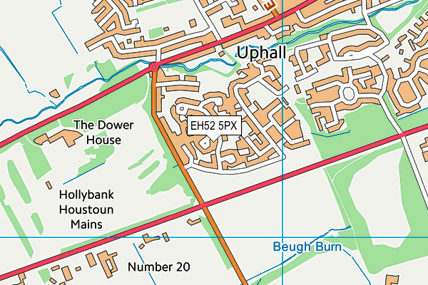 EH52 5PX map - OS VectorMap District (Ordnance Survey) EH52 5PX map - OS VectorMap District (Ordnance Survey)