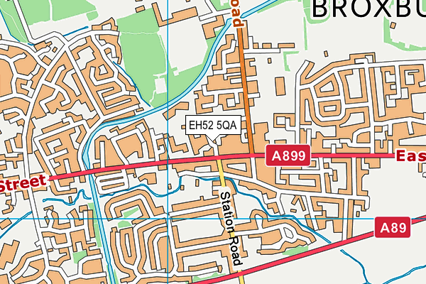 EH52 5QA map - OS VectorMap District (Ordnance Survey)