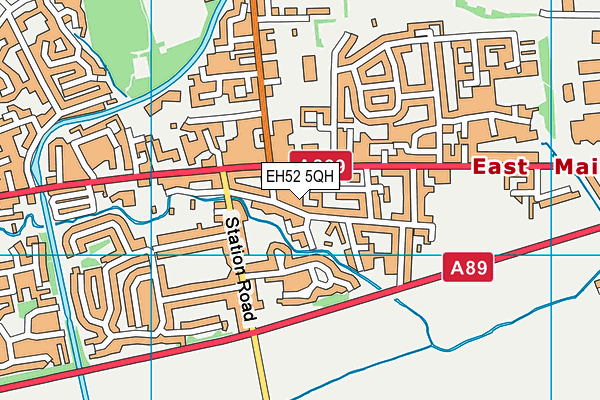 EH52 5QH map - OS VectorMap District (Ordnance Survey) EH52 5QH map - OS VectorMap District (Ordnance Survey)