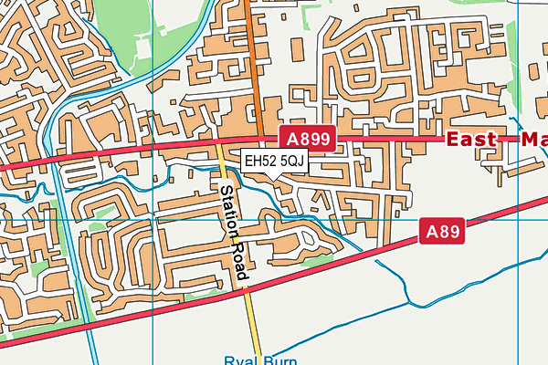 EH52 5QJ map - OS VectorMap District (Ordnance Survey) EH52 5QJ map - OS VectorMap District (Ordnance Survey)