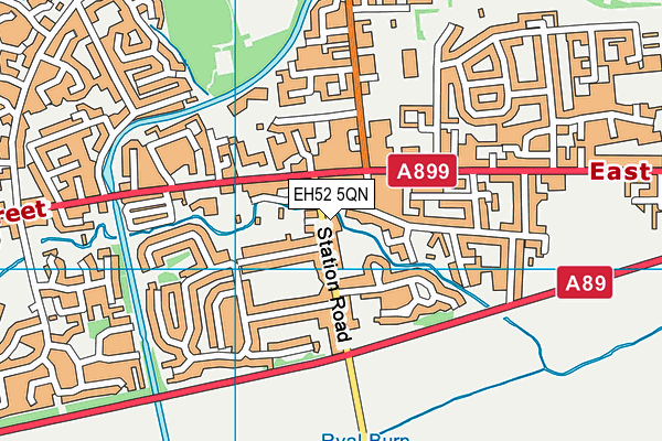 EH52 5QN map - OS VectorMap District (Ordnance Survey)