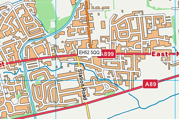EH52 5QQ map - OS VectorMap District (Ordnance Survey) EH52 5QQ map - OS VectorMap District (Ordnance Survey)