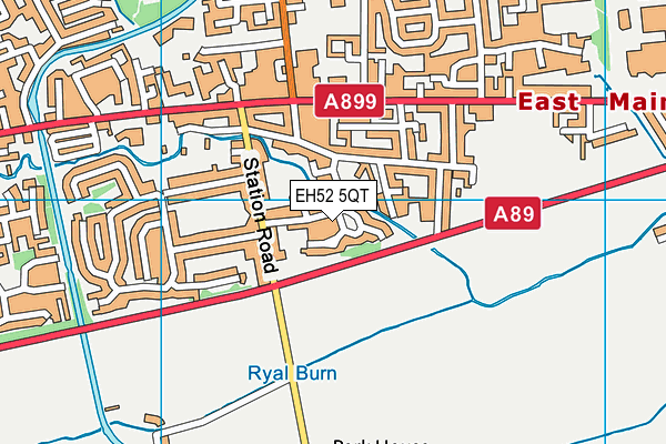 EH52 5QT map - OS VectorMap District (Ordnance Survey) EH52 5QT map - OS VectorMap District (Ordnance Survey)