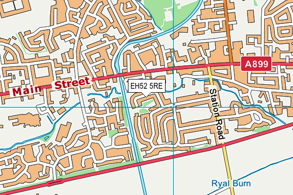 EH52 5RE map - OS VectorMap District (Ordnance Survey) EH52 5RE map - OS VectorMap District (Ordnance Survey)