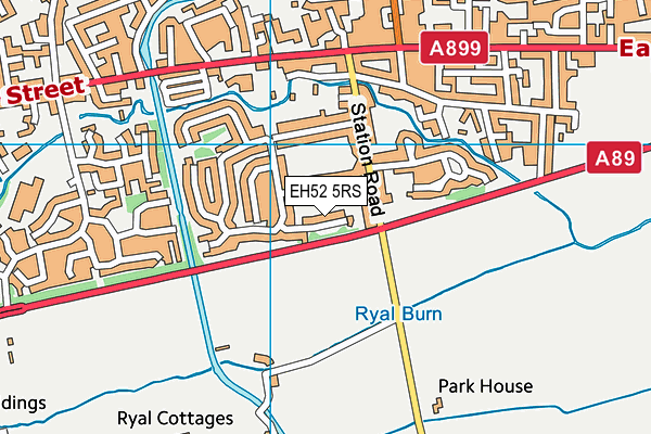 EH52 5RS map - OS VectorMap District (Ordnance Survey) EH52 5RS map - OS VectorMap District (Ordnance Survey)