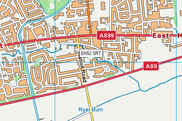 EH52 5RT map - OS VectorMap District (Ordnance Survey) EH52 5RT map - OS VectorMap District (Ordnance Survey)