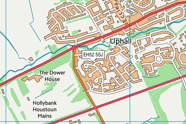 EH52 5SJ map - OS VectorMap District (Ordnance Survey) EH52 5SJ map - OS VectorMap District (Ordnance Survey)
