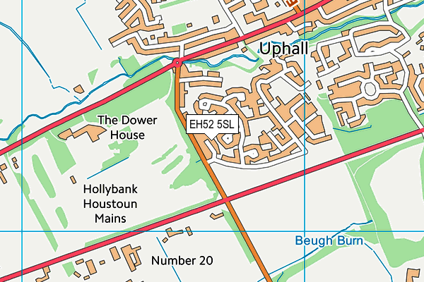 EH52 5SL map - OS VectorMap District (Ordnance Survey) EH52 5SL map - OS VectorMap District (Ordnance Survey)