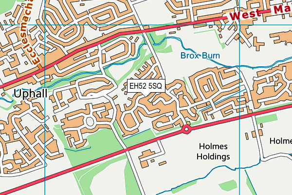 EH52 5SQ map - OS VectorMap District (Ordnance Survey) EH52 5SQ map - OS VectorMap District (Ordnance Survey)