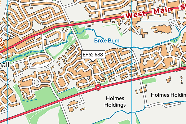 EH52 5SS map - OS VectorMap District (Ordnance Survey)