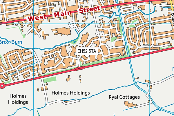 EH52 5TA map - OS VectorMap District (Ordnance Survey)