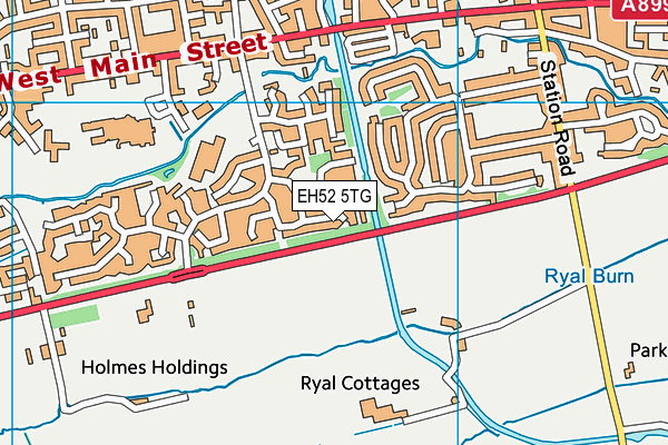 EH52 5TG map - OS VectorMap District (Ordnance Survey) EH52 5TG map - OS VectorMap District (Ordnance Survey)