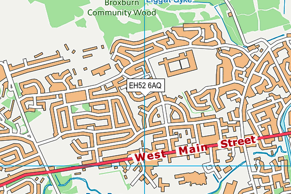 EH52 6AQ map - OS VectorMap District (Ordnance Survey) EH52 6AQ map - OS VectorMap District (Ordnance Survey)