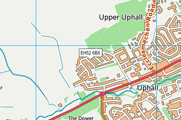 EH52 6BX map - OS VectorMap District (Ordnance Survey) EH52 6BX map - OS VectorMap District (Ordnance Survey)