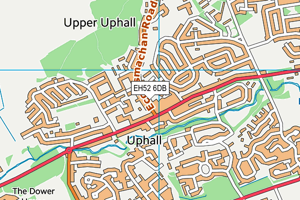 EH52 6DB map - OS VectorMap District (Ordnance Survey)