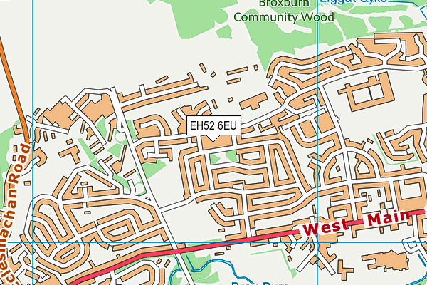 EH52 6EU map - OS VectorMap District (Ordnance Survey) EH52 6EU map - OS VectorMap District (Ordnance Survey)