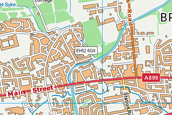 EH52 6GX map - OS VectorMap District (Ordnance Survey) EH52 6GX map - OS VectorMap District (Ordnance Survey)
