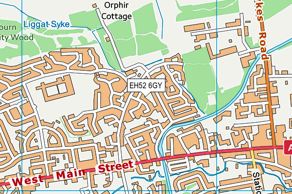 EH52 6GY map - OS VectorMap District (Ordnance Survey) EH52 6GY map - OS VectorMap District (Ordnance Survey)