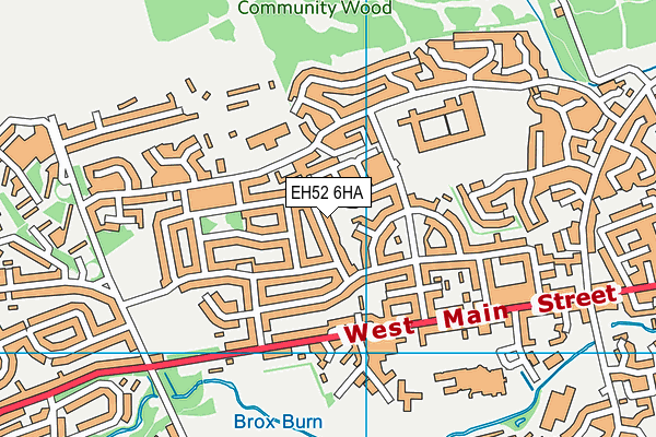 EH52 6HA map - OS VectorMap District (Ordnance Survey) EH52 6HA map - OS VectorMap District (Ordnance Survey)
