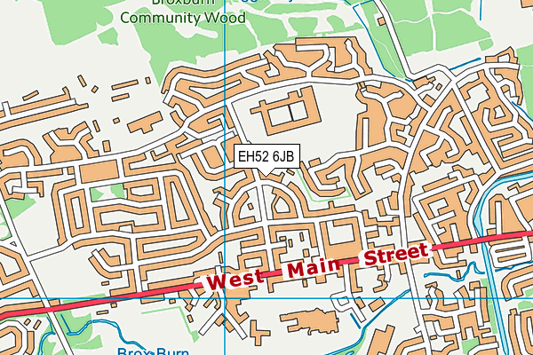 EH52 6JB map - OS VectorMap District (Ordnance Survey) EH52 6JB map - OS VectorMap District (Ordnance Survey)