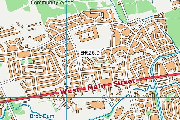 EH52 6JD map - OS VectorMap District (Ordnance Survey) EH52 6JD map - OS VectorMap District (Ordnance Survey)